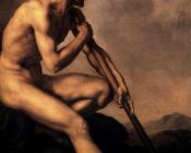 泰奥多尔 席里柯 : Nude Warrior with a Spear